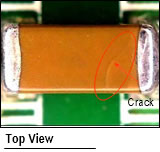 Capacitor Failure Mode Type 2 Top View Image
